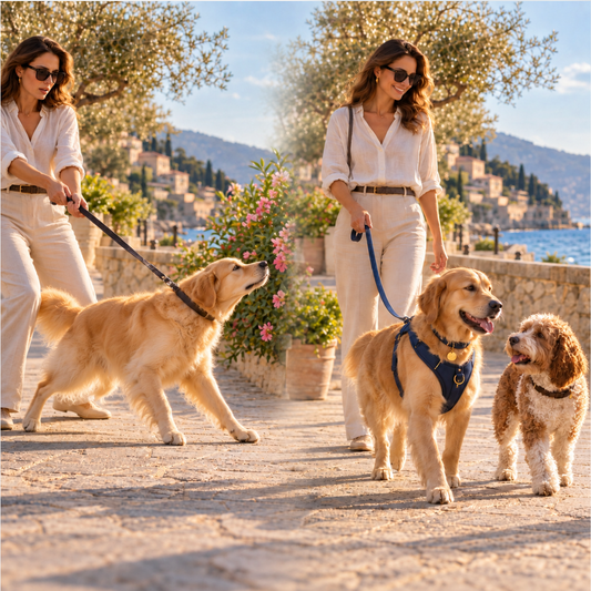 Harness or Collar? Why Your Dog Needs Both — For Different Reasons